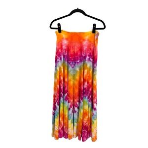 Bambooty Bodywear Bamboo Maxi Skirt Size S Tie Dye Stretch Boho Festival Hippie
